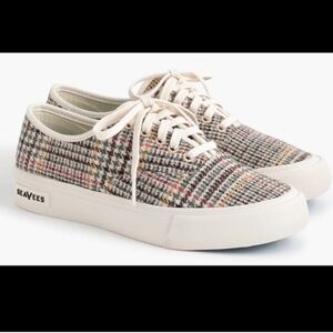 SeaVees for J.Crew Wool Plaid Legend Sneakers